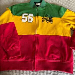 Rasta Jacket - Bob Marley Lion Of Judah Size XL